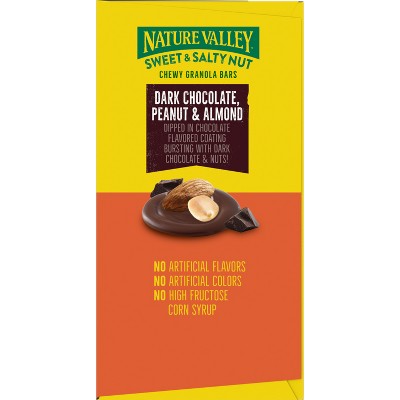 Nature Valley Dark Chocolate Peanut Almond Sweet and Salty Nut Snack Bars - 28.8oz