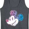 Women's - Disney - Mickey Floral Gradient Fill Graphic Racerback Tank - 2 of 4