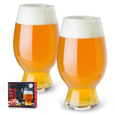 Spiegelau Craft Beer Ipa Glass Set Of 4 - Crystal, Modern Beer Glasses,  Dishwasher Safe, Professional Quality Beer Pint Glass Gift Set - 19.1 Oz :  Target