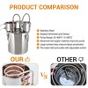 3 Gal Still, Double Cooled Alcohol Still, Home Commercial Style Brewing Kit, 3 Stainless Steel Barrels, With Built-In Thermometer and Water Pump - 3 of 4