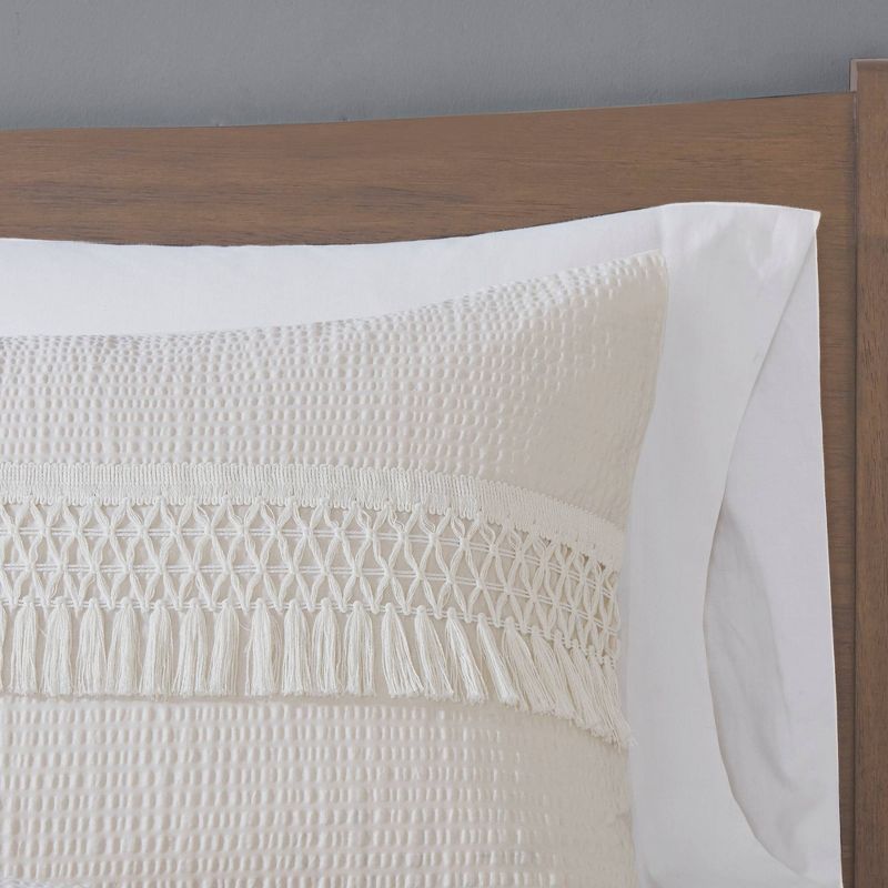 Roselle Cotton Seersucker Comforter Set, 6 of 12
