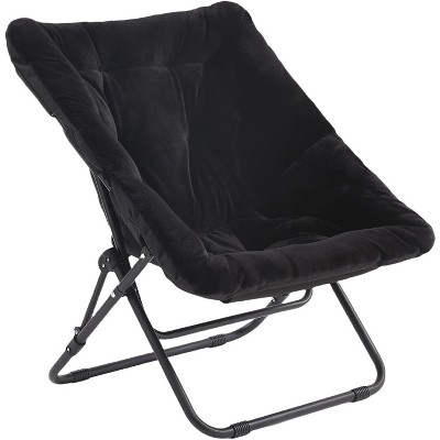 Soft Faux Fur Oversized Folding Accent Chair, Lounge Lazy Chair for Kids Teens Adults