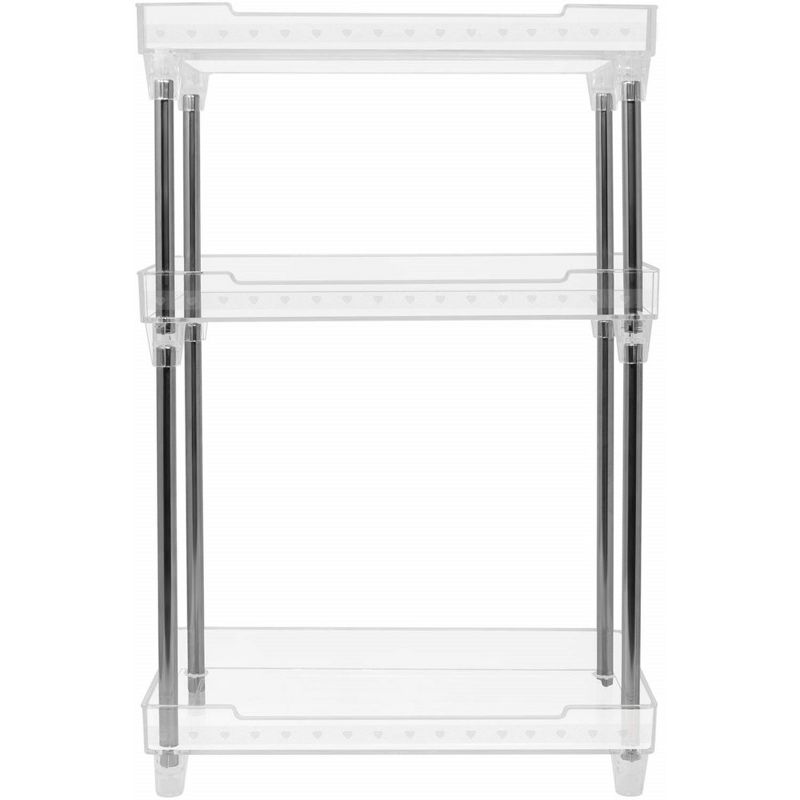 Sorbus 3-Tier Clear Acrylic Organizer Shelf Stand - Perfect Display for Cosmetics, Toiletries, Counter, Vanity, Desk, Under Sink Organization, 3 of 6