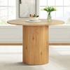 41.5 Inch Modern Round Dining Tables,Round Pedestal Dining Table For Dining Room For 4 -Tanpinhause - 2 of 4