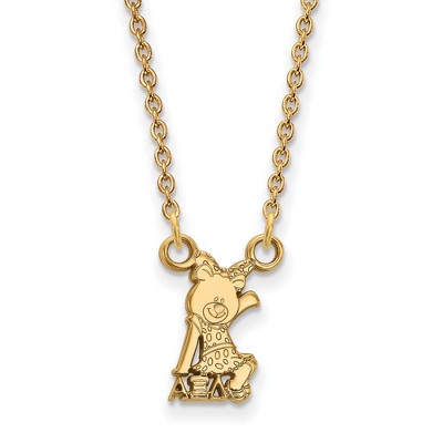 Black Bow Jewelry 14k Yellow Gold Plated Sterling Silver Alpha Xi Delta Greek Life Necklace 18 Inch