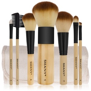 SHANY Bamboo Brush Set - Vegan Brushes  - 7 pieces - 1 of 4