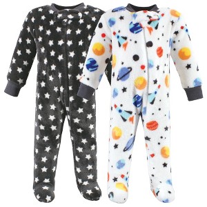 Hudson Baby Infant Boy Plush Sleep and Play, Space Adventure - 1 of 4
