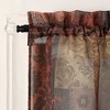 56"x14" Eden Window Valance Dark Red/Black/Cream - No. 918 - 2 of 4