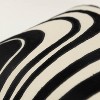 14"x26" Oversized Striped Lumbar Throw Pillow Cover Black - Rizzy Home: Cotton Velvet, Industrial Style - 3 of 4