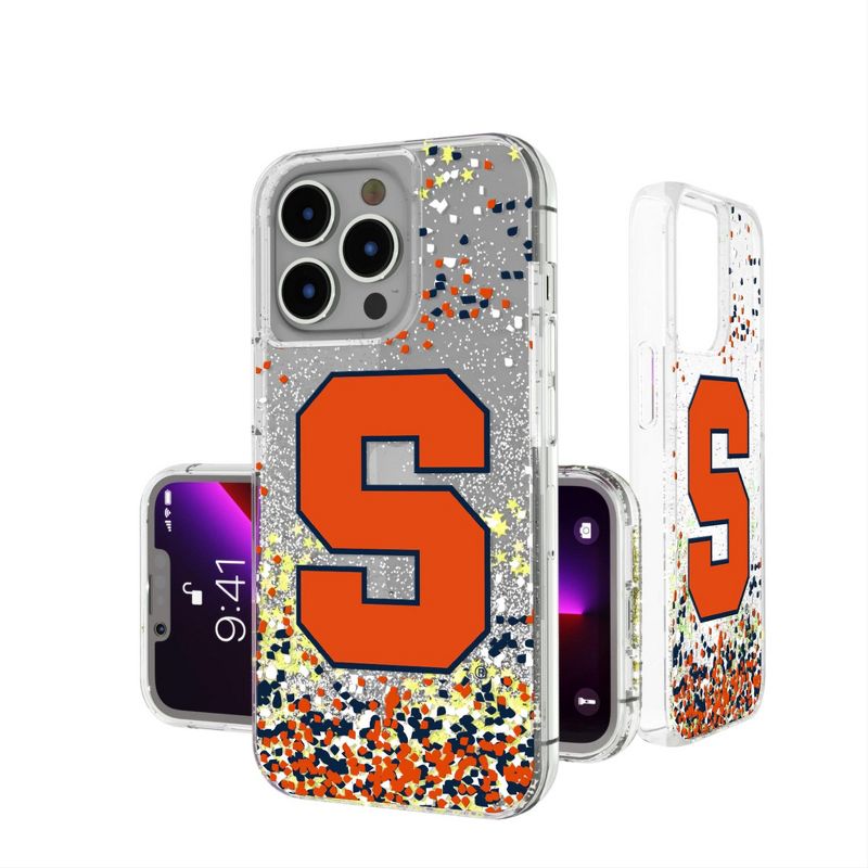 Keyscaper Syracuse Orange Confetti Glitter Phone Case, 1 of 2