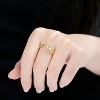 Guili Sterling Silver 14K Gold Plated Clear Cubic Zirconia Wedding Ring - 4 of 4