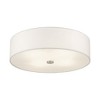Livex Lighting Meridian 4 - Light Semi-Flush Mount in  Brushed Nickel - 3 of 4