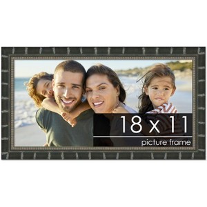 PosterPalooza | 18x11 Modern Bamboo Picture Frame, UV Acrylic, 5 Finishes - 1 of 4