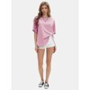 EXLURA Womens Summer Oversized T Shirts Crewneck Loose Workout Short Sleeve Blouse Tops 2025 Y2K Casual Athletic Basic Tee - 3 of 4