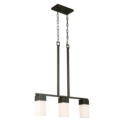 Ciara Springs 3 Light Pendant Bronze/White - EGLO