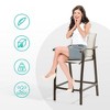 Crestlive Products Outdoor Counter Height Bar Stools Set of 2 Classic Patio Furniture Bar Chairs Heavy Duty Aluminum Frame in Antique Brown Finish - 4 of 4