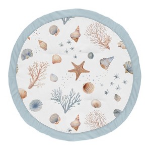 Sweet Jojo Designs Boy, Girl, Unisex/Gender Neutral Baby Tummy Time Playmat Seashells Multicolor - 1 of 4
