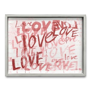 Creative Products Love Typography 24 x 18 White Framed Print - 1 of 1