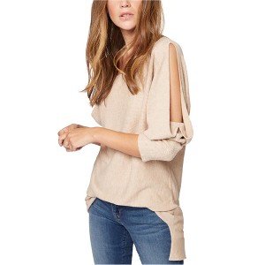 Sanctuary Clothing Womens Gillian Cold-Shoulder Knit Sweater - 1 of 1