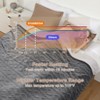 GustoWave Heated Blanket Throw - Thick Cotton Velvet & Soft Flannel Blanket with Controller, Fast Heating Machine Washable - 4 of 4