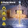 Angel Sar 5ft Lighted Christmas Tree, 454 Dazzling LED Lights with Star Topper, All-Weather Indoor Outdoor Deco - 4 of 4