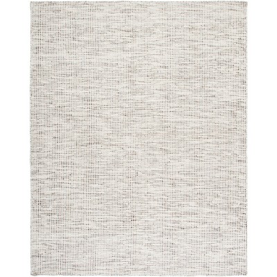 Ivory Tufted Handmade Wool 8' x 10' Rectangular Rug