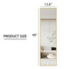 FONTOI Full Length Mirror, Floor Standing Mirror with Stand, Wall Mounted Mirror, Dressing Mirror for Bedroom, Cloakroom, Clear, 13.8"*0.79"*48" - 3 of 4