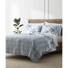 Blue Loom 3pc Dalia Quilt Set White/Indigo - image 2 of 4