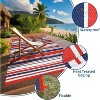 Outside Rug Modern Striped Plastic Straw Rug, Outdoor Reversible Rug, Waterproof UV-Resistant Carpet for Patio, Deck, Backyard - 4 of 4