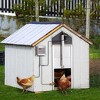 PawHut Automatic Chicken Coop Opener with Timer, Light Sensor, Infrared Sensor Safety Mechanism, Chicken Door with Remote Control 14V DC Power Supply - 2 of 4