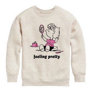 Boys' - Peanuts - Feeling Pretty Sally Graphic Long Sleeve Fleece Sweatshirt - 1 of 4