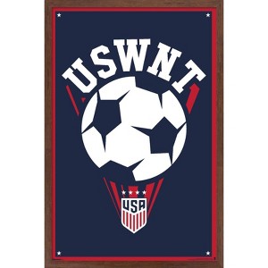 Trends International US Soccer - USWNT Logo 25 Framed Wall Poster Prints - 1 of 4
