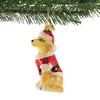 Kurt S. Adler 3.5 Inch Dog In Santa Suit Christmas Best Friend Tree Ornaments - 3 of 3