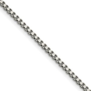 Black Bow Jewelry 2.4mm Stainless Steel Box Chain Necklace - 1 of 4