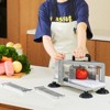 VEVOR Commercial Tomato Slicer, 1/4"+3/8"+3/16" Tomato Cutter Slicer, Stainless Steel Heavy Duty Tomato Slicer Machine, Manual Tomato Slicer - 2 of 4