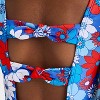 Girls' Fourth Flower Floral Printed One Piece Swimsuit - Cat & Jack™ Blue - 3 of 3