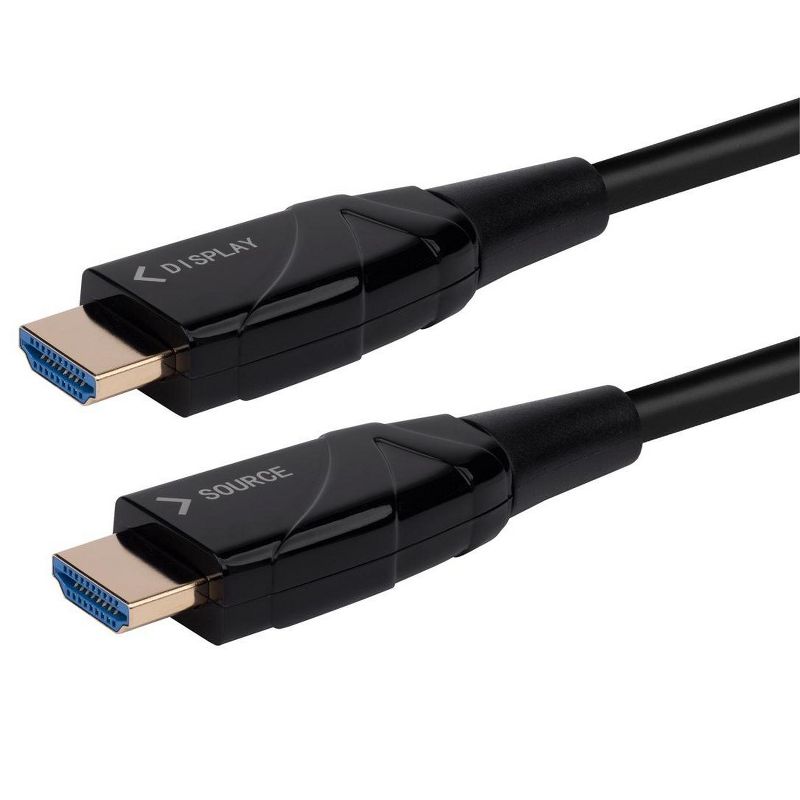 Monoprice 4K High Speed HDMI Cable - 20 Meters (65ft) Black | AOC, 18Gbps, Compatible with Blu-ray, Play Station 5, HDTV, Roku TV - SlimRun AV Series, 1 of 7