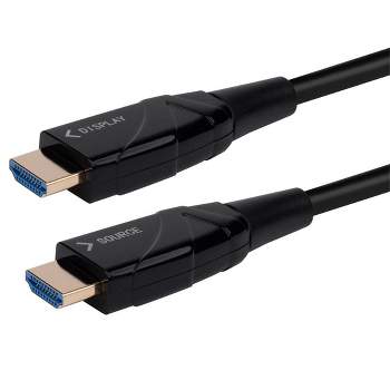 Monoprice 4K High Speed HDMI Cable - 30 Meters (98ft) Black | AOC, 18Gbps, Compatible with Blu-ray, Play Station 5, HDTV, Roku TV - SlimRun AV Series
