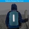 Unique Bargains Waterproof Backpack Rain Cover with Vertical Reflective Strap - 4 of 4