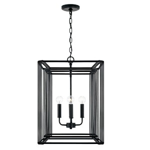 Capital Lighting Lennon 4 - Light Chandelier in  Matte Black - 1 of 3