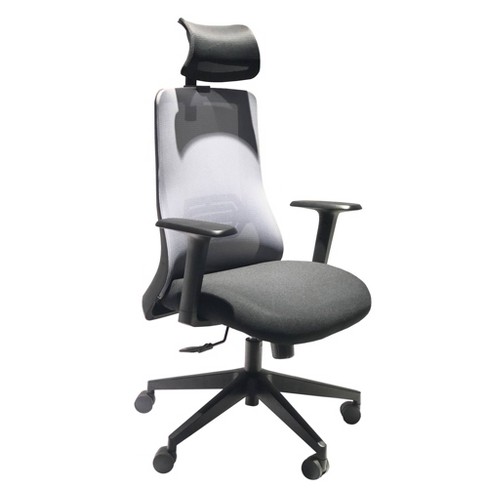 Adjustable Headrest Ergonomic Swivel Office Chair With Padded Seat