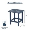Aoodor Outdoor Adirondack Side Table HDPE End Table，Classic Modern Design，High-Quality，Easy to Assemble，Versatile End Table for Patio, Garden, Lawn - 3 of 4