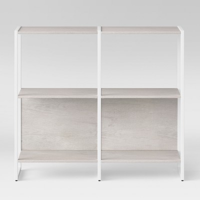 target glass bookcase