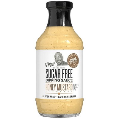 G Hughes Sugar Free Honey Mustard Dipping Sauce, 18 oz, Pack of 2