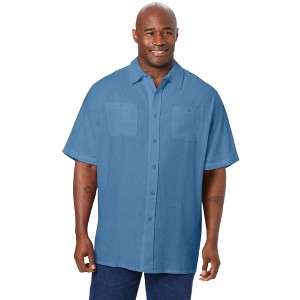 KingSize Short-Sleeve Linen Shirt - 1 of 4