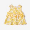 PATPAT 3 Piece Baby Girl Letter Romper and Floral Print Ruffled Top and Shorts Outfit Set - 3 of 4