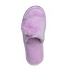 Roxoni Girl's Lovely Velvet Pom-pom Open Toe Kids House Slides Slipper - 4 of 4
