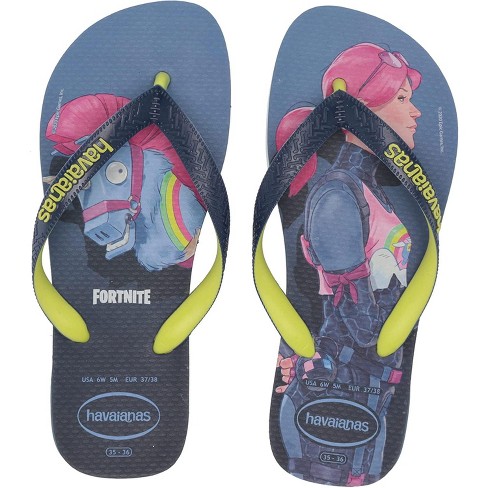 Havaianas Unisex Top Fortnite Flip Flop Sandals - Indigo Blue, 13