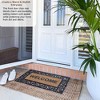 Gardenised Heavy Duty Coco Coir Doormat with Non Slip PVC Baking Embossed Welcome Design Coconut Fiber Floor Mat 18x30" - 4 of 4
