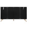 Arch 3D Carved 4 Door Sideboard, Sideboard Buffet Cabinet With Storage, Modern Coffee Bar Cabinet With Adjustable Shelf - 4 of 4